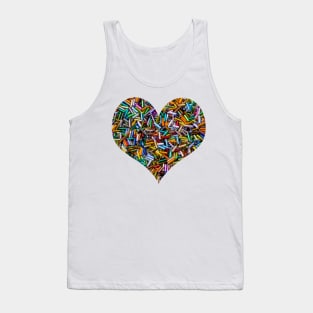 A Rainbow of Bugle Beads Tank Top